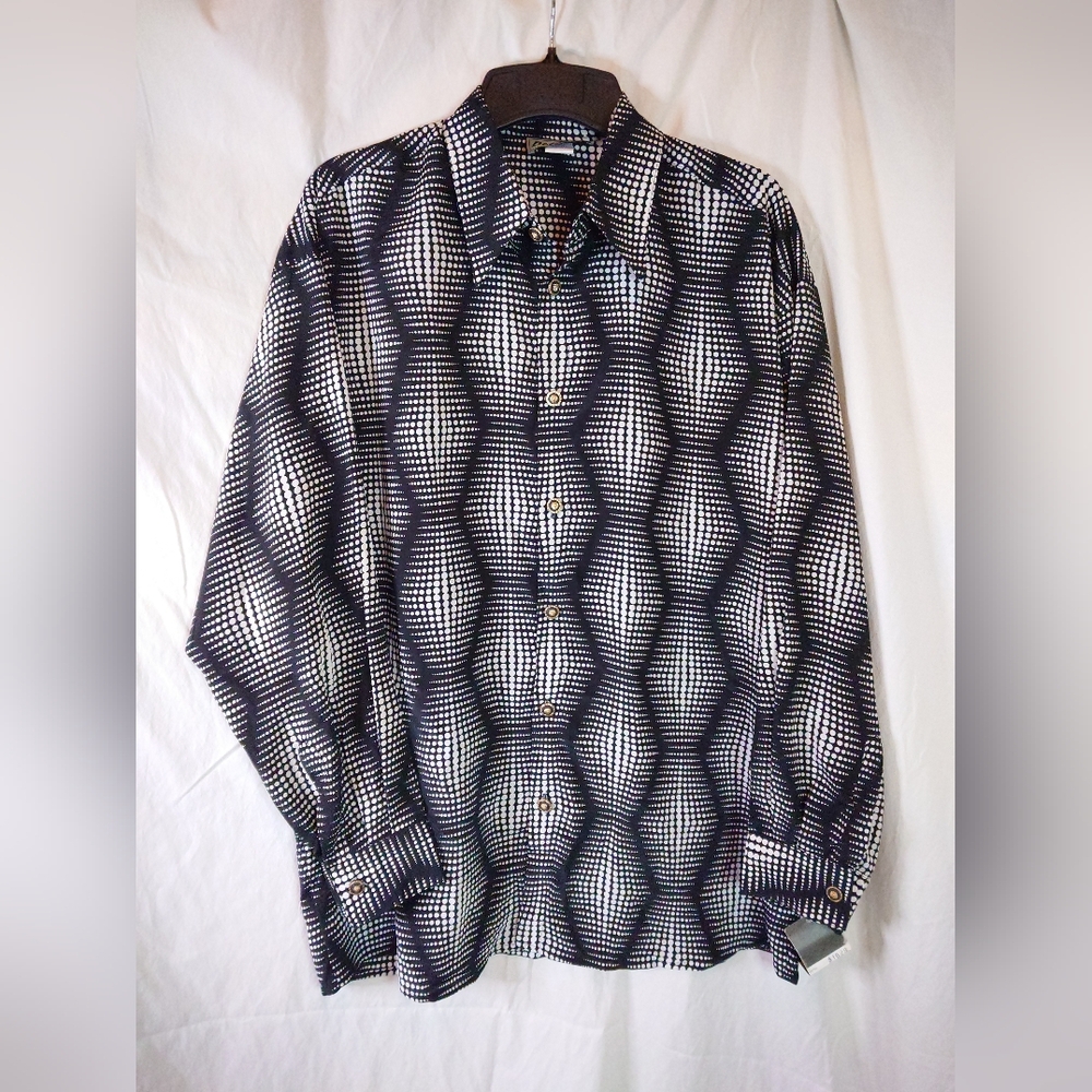 Vintage Deadstock Bertelli Long Sleeve Dress Shirt Men's Xxl